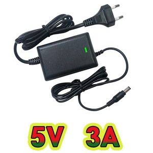 순흥전기어댑터 5V 어댑터 모음 5V 0.35A ~ 4A 까지 생산 아답터 직류전원장치, 5V 3A 전원선일체형, 1개