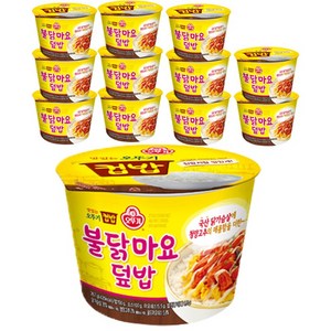 오뚜기 즉석 컵밥 불닭마요덮밥, 267g, 12개