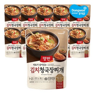 동원 양반 김치 청국장찌개 460g x10봉, 10개