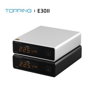 TOPPING E30 II 오디오 2xAK4493S DAC DSD512 2bit/768k XMOS XU208 터치 오퍼 프리앰프 DAC(원격 제어 포함) HiFi USB 디코더, 은