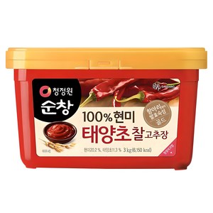 청정원순창 현미 태양초 찰고추장, 3kg, 1개
