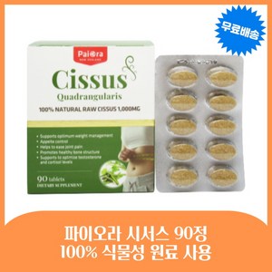 시서스 추출물 뉴슬림 파이오라 시서스 100% 1000mg 180정, 1개