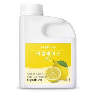 흥국 레몬농축액 1L 4개세트, 1kg, 4개