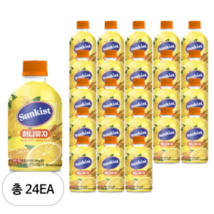 썬키스트 허니유자, 280ml, 24개