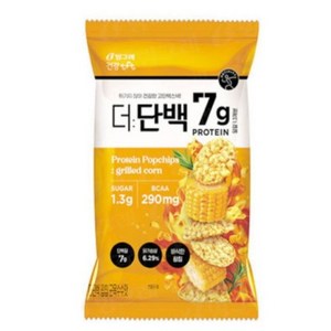 빙그레 더단백 군옥수수맛 팝칩 449g 단백질과자, 44g, 3개