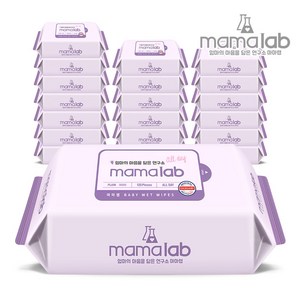 마마랩 올데이 대용량 120매X20팩 리필형 아기물티슈, 20개입, 1개