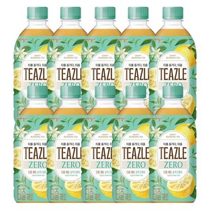 웅진 티즐 유자 그린티, 500ml, 10개