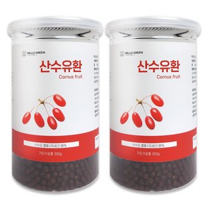 헬로우 그린 국산 국내산 구례 산수유환 350g, 2개