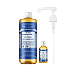 닥터브로너스 캐스틸 솝 950ml+60ml+펌프 세트 12종 택1, 1개