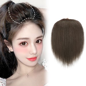 하이유니 와이드 볼륨업 헤어뽕 붙임 머리 헤어 피스, 라이트브라운, 30cm, 1개