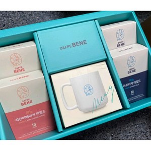 카페베네 마노 선물세트 3호, 라틴 아메리카 마일드2p+아프리카 마일드2p+머그컵, 5세트