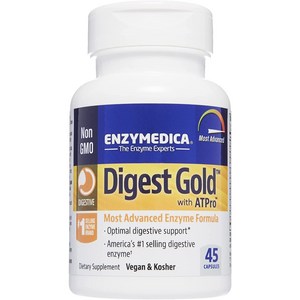 Enzymedica Digest Gold ATPo Maximum 엔자이메디카 다이제스트 골드 45 ct 1팩, 1개, 45정