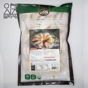 굿푸드 투명 잎새 김치 만두 (1kg) 쫄깃한 만두피, 1개, 1kg