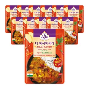 티아시아키친 스파이시비프마살라커리 170g즉석카레, 170g, 12개