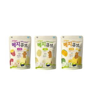 [만원의 행복 이벤트] 치키몽키 베지큐브 3가지맛(감자맛 고구마맛 단호박맛), 감자맛1개, 고구마맛1개, 단호박맛1개, 3개, 16g