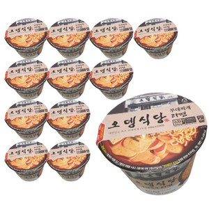 오뎅식당 부대찌개라면 큰컵사발면 105g x 12개