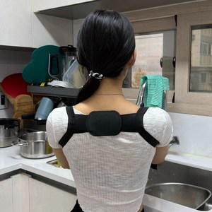 꼽추방지스트랩 등허리교정 어깨펴주는기구 상체 등펴주는밴드 허리피는 직장인 사무실 소형, 1개