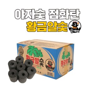 숯깨비 야자숯 바베큐 캠핑 점화탄 불쏘시개용 [황금알 120개입 12kg], 1세트