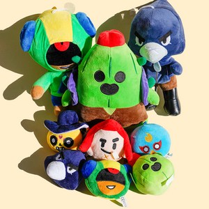 [당일배송]브롤스타즈 인형 25cm 캐릭터 슈퍼셀 인형 크로우 레온 스파이크 (어린이날/크리스마스), 1개, 레온 인형