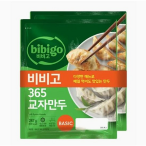 CJ제일제당 비비고 BASIC 365 교자만두, 4개, 287g