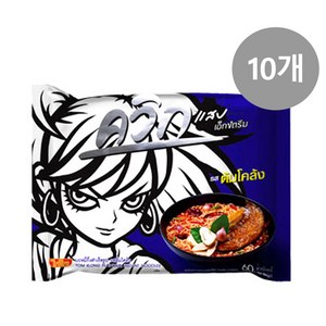 태국 와이와이 우먼 톰쿨롱 플레이버 인스턴트 누들 60g x 10개 Waiwai Quick Tom Klong Flavou Instant Noodles, 1개