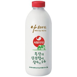 서울우유 목장의 신선함이 살아있는 우유 1000ml, 1L, 3개