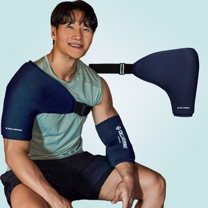 [셀버린 젤 어깨밴드] 냉찜질팩 온찜질팩 크로스핏 헬스 아이싱 오십견 어깨찜질, 1개