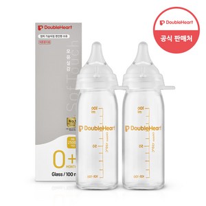 더블하트 모유실감 3세대 이른둥이 전용 젖병 100ml (3S젖꼭지 포함), 2개