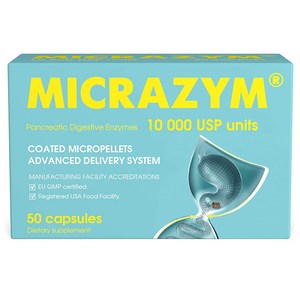 해외 Micazym Enzymes 효소 아밀라아제 프로테아제 리파제, 50정, 2개