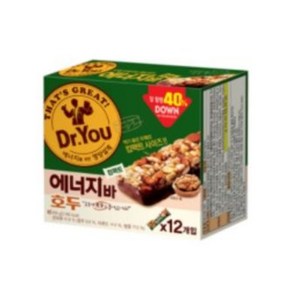 닥터유 에너지바 호두 컴팩트, 408g, 1개