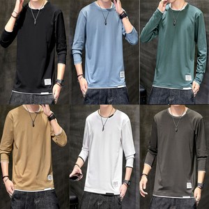 Joyce shop 오래달리기 롱디오 남자티 남성티 남자 남성 긴팔티 긴팔 맨투맨 라운드 면티 티 티셔츠