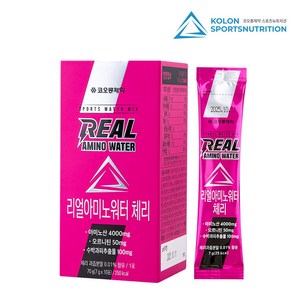 코오롱 리얼아미노워터 체리맛 아미노산 보충 음료, 70g, 1개