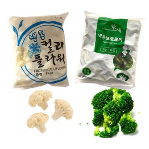 급속냉동 건강야채 브로콜리 콜리플라워 묶음(각1kg), 1세트, 2kg