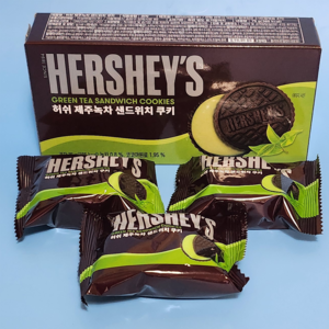 제주를 만난 허쉬 녹차 샌드위치 쿠키 1박스 75g, 1개