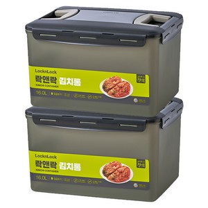 락앤락 직사각 김치통 투핸들, 16L, 2개