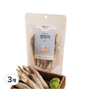 궁 반려동물 동결건조 간식, 열빙어맛, 30g, 3개