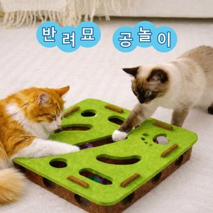 솔로몬스 고양이트랙 공놀이 장난감 공3개