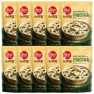 비비고 전복미역죽, 420g, 10개