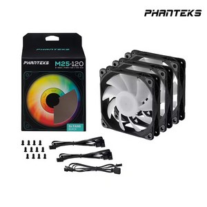 팬텍 Phanteks PH-F120M25 DRGB PWM (3PACK BLACK), 3개