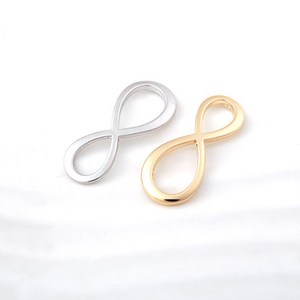 싼비즈 [7465-02]메탈펜던트 무한대양고리 대30x13mm 1개