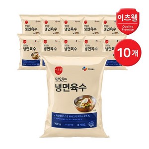 CJ프레시웨이 이츠웰 맛있는 냉면 육수 육수단품 300g 10개