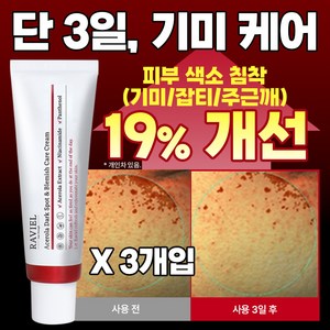 RAVIEL 아세로라 잡티 앤 기미 케어 크림, 50ml, 3개