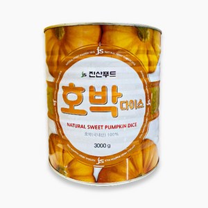 진산 호박다이스 국산 3kg(고형량1.650g), 1개, 3kg