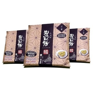 bashoudo 와라비모찌 고마, 3개, 100g