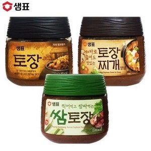 샘표 토장+토장찌개양념+쌈토장, 3개, 450g