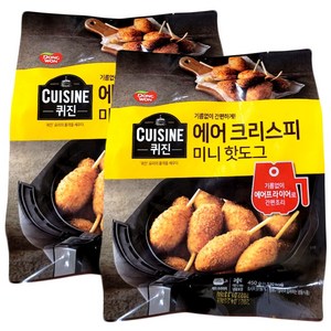 동원 퀴진 에어 크리스피 미니 핫도그, 2개, 450g