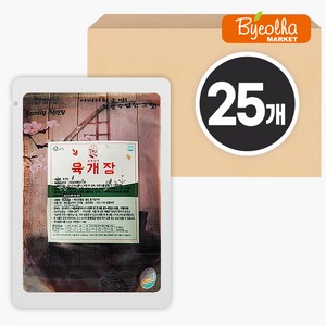 춘풍접객 푸짐한 육개장 600g (25개) 업소용 식당용 밀키트 간편 냉동 즉석 조리탕, 25개