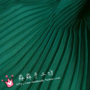 원피스 쉬폰 원단 한복 드레스 부드러운 바느질 주름 DIY 패션 섬유 아코디언 천 얇은, staighte100cmX150cm, Dak geen Pleated L, 1개