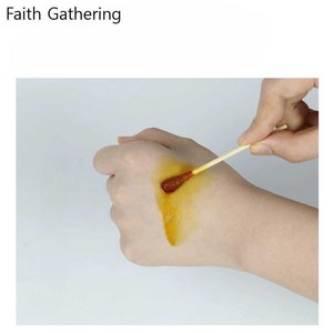 Faith Gatheing 포비돈면봉 스틱 휴대용 알콜, 1개, 200팩(1대팩 4개입)