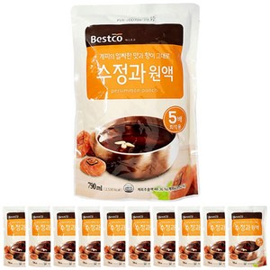 베스트코 수정과원액 790ml x 10개, 2개